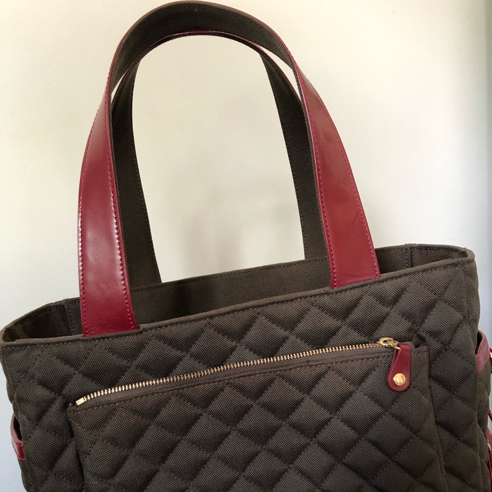 MZ Wallace Canvas and Leather Tote